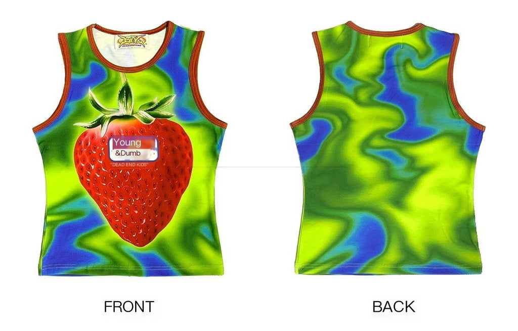 DeadEndKids_Cute_Print_Stretch_Slim_Round_Neck_Polyester_Women's_Tank_Tops_922557999727_MISSTT