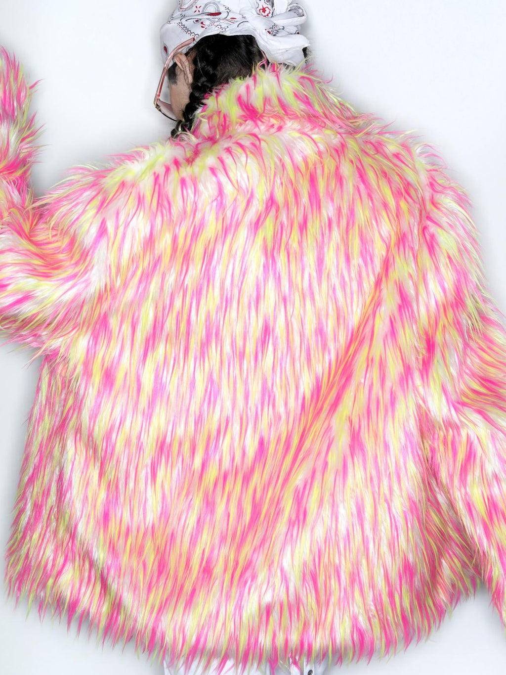 DeadEndKids Dreamy Pink Faux Fur Loose Streetwear Women's Short Coats