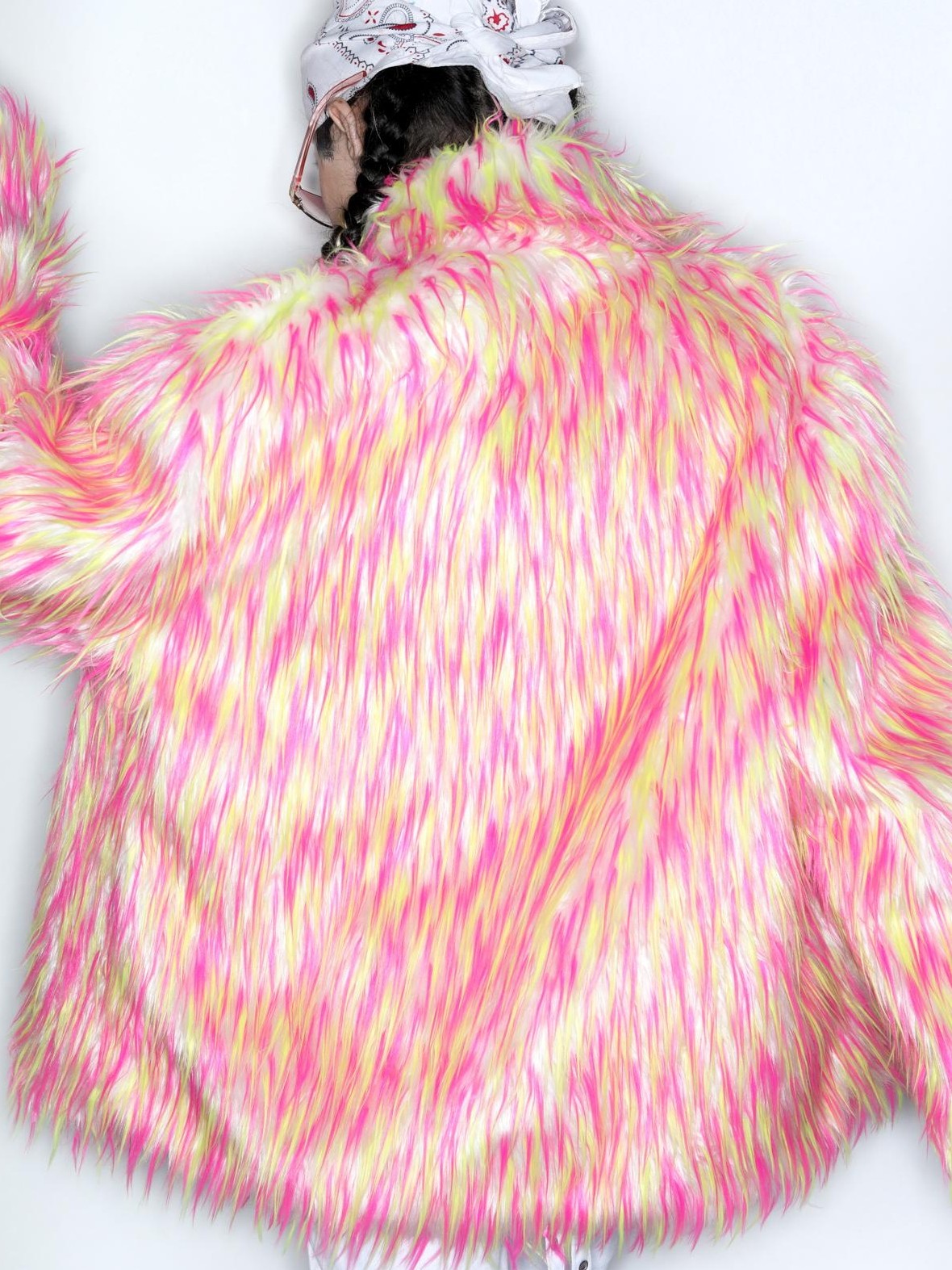 DeadEndKids Dreamy Pink Faux Fur Loose Streetwear Women's Short Coats