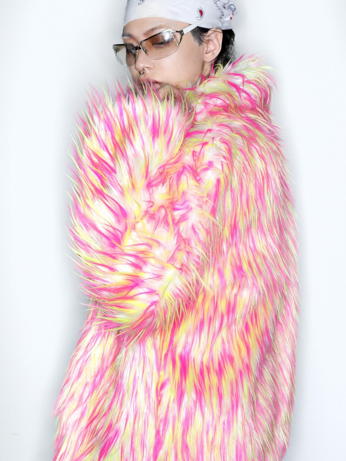 DeadEndKids Dreamy Pink Faux Fur Loose Streetwear Women's Short Coats
