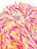 DeadEndKids Dreamy Pink Faux Fur Loose Streetwear Women's Short Coats