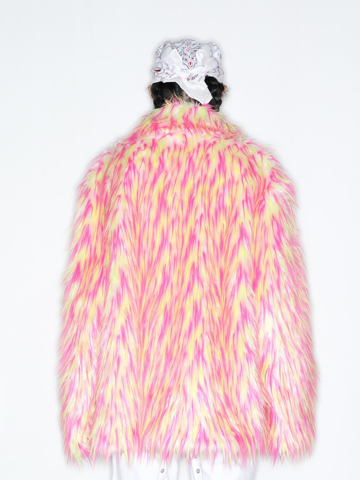 DeadEndKids Dreamy Pink Faux Fur Loose Streetwear Women's Short Coats