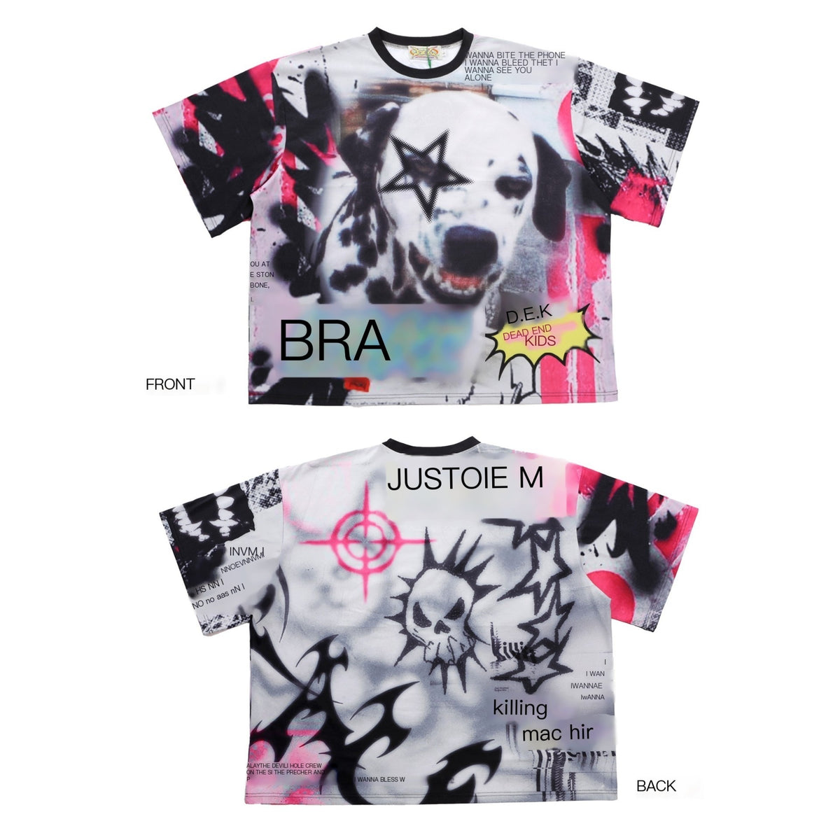 DeadEndKids_Graffiti_Print_Oversize_Drop_Shoulder_Polyester_Women's_Short_Sleeve_T-shirts_1024460623886_MISSTT