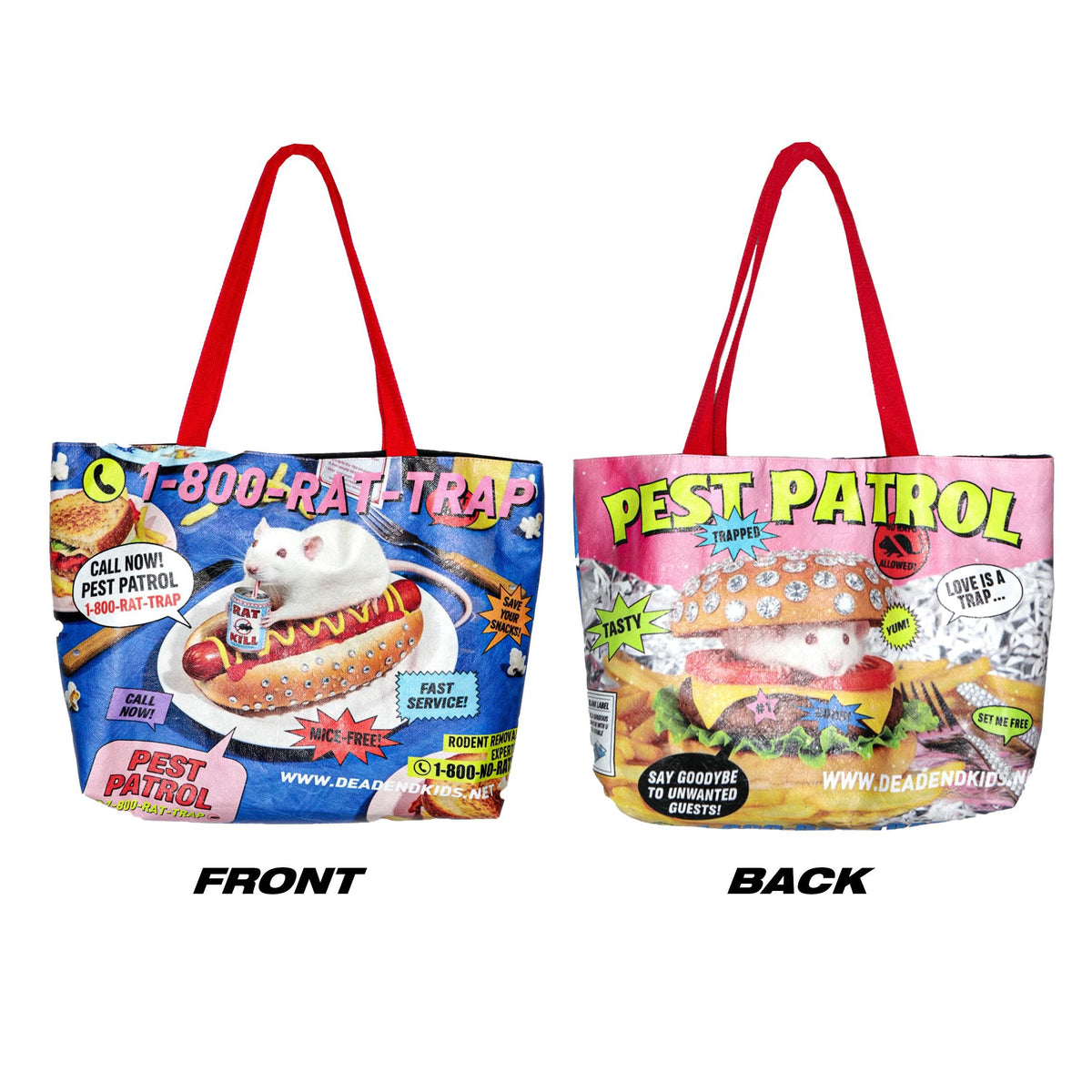 DeadEndKids_Mouse_Print_American_Retro_Large_Capacity_Tote_Women's_Dupont_Paper_Handbags_991342235825_MISSTT