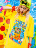 DeadEndKids Y2k Graphic Oversize Round Neck Cotton Women's Short Sleeve T-shirts