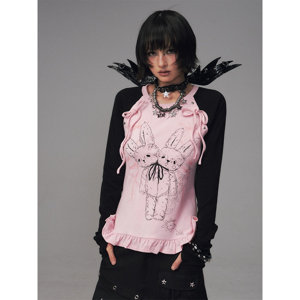 Frustration_Garden_Bow_Print_Lace_Raglan_Sleeve_Women's_Long_Sleeve_T-shirts_985828635641_MISSTT