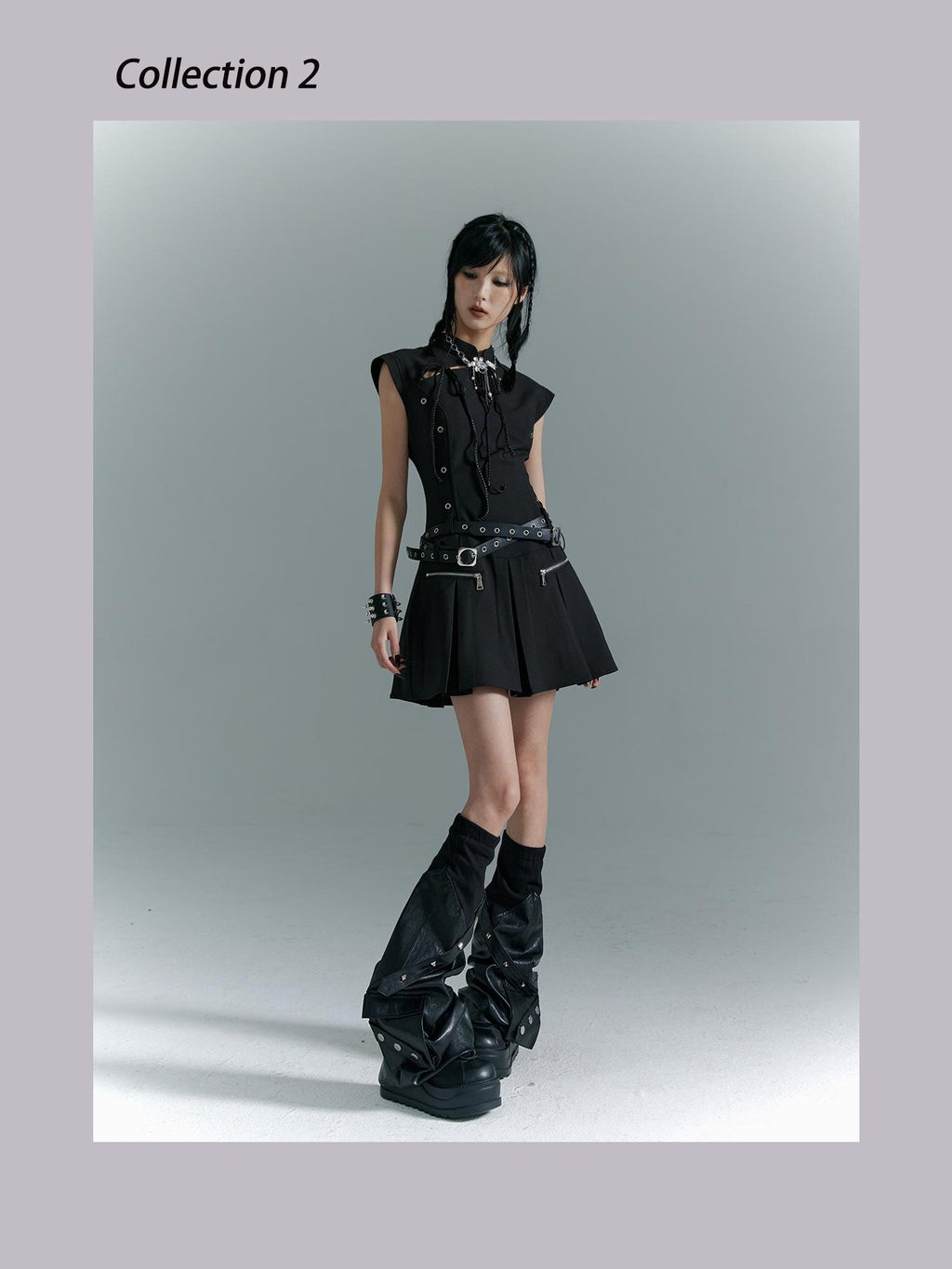Frustration Garden New Chinese Cutout Sleeveless A Line Cotton Blend Women's Casual Mini Dresses