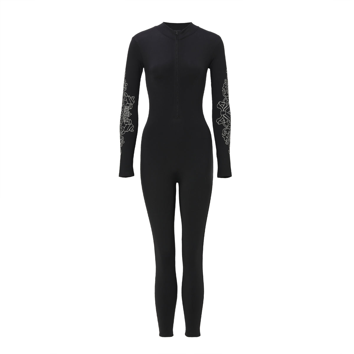 JYOSEI_Fleece_Lined_Rhinestone_Print_Women's_Nylon_Top_&_Pants_Sets_870714953322_MISSTT
