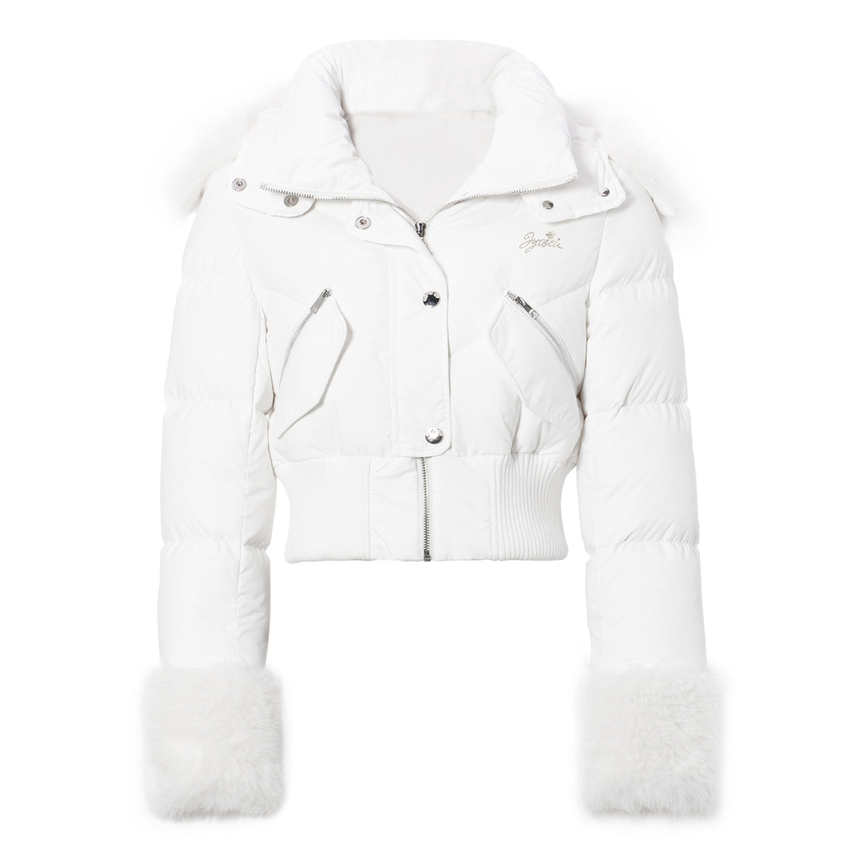 JYOSEI_White_Ribbed_Panel_Cropped_Letter_Print_Women's_Nylon_White_Duck_Down_Down_Jackets_846298666086_MISSTT