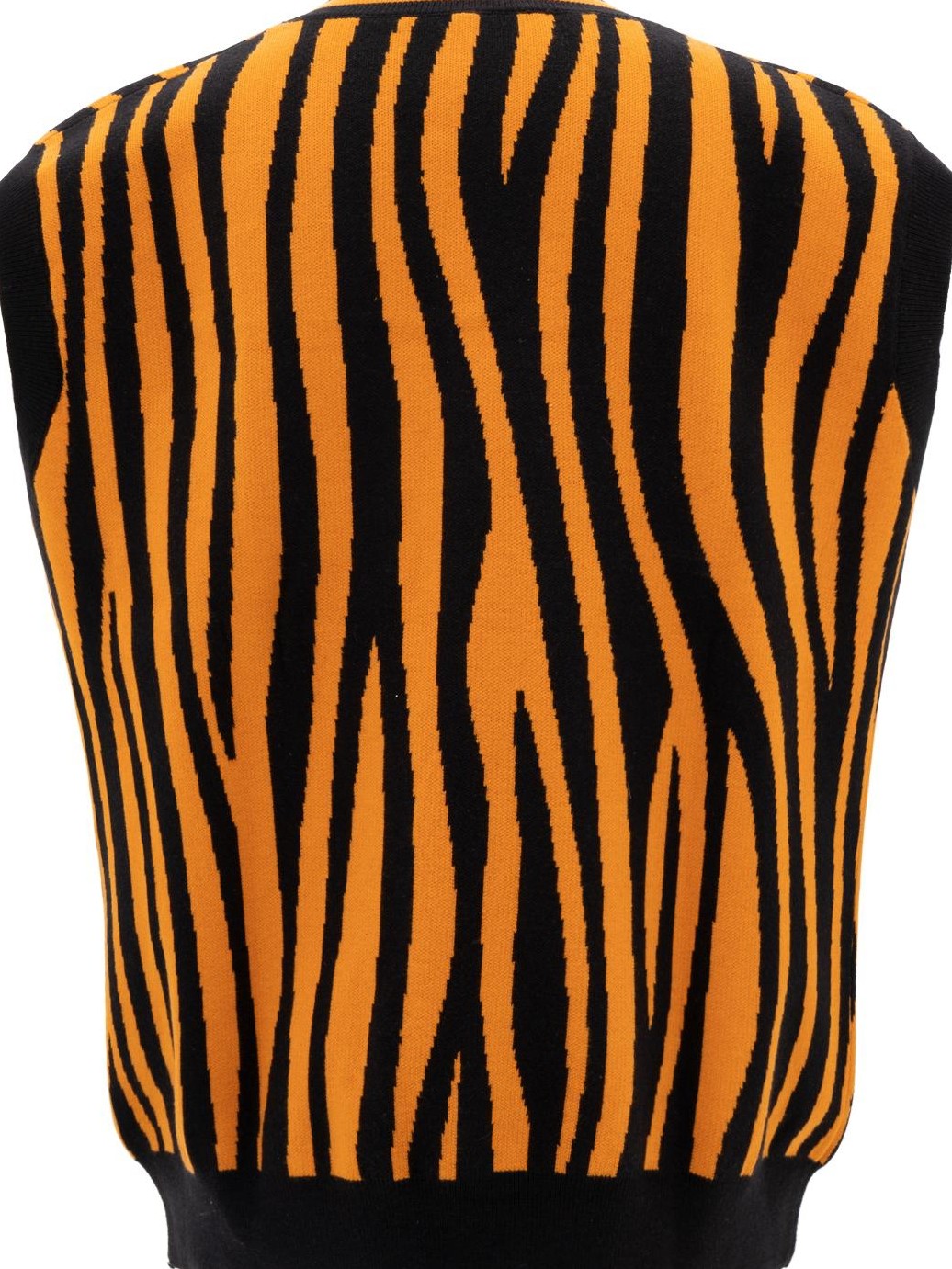JYOSEI Zebra Print Embroidered V-neck Women's Knit Top & Skirt Sets