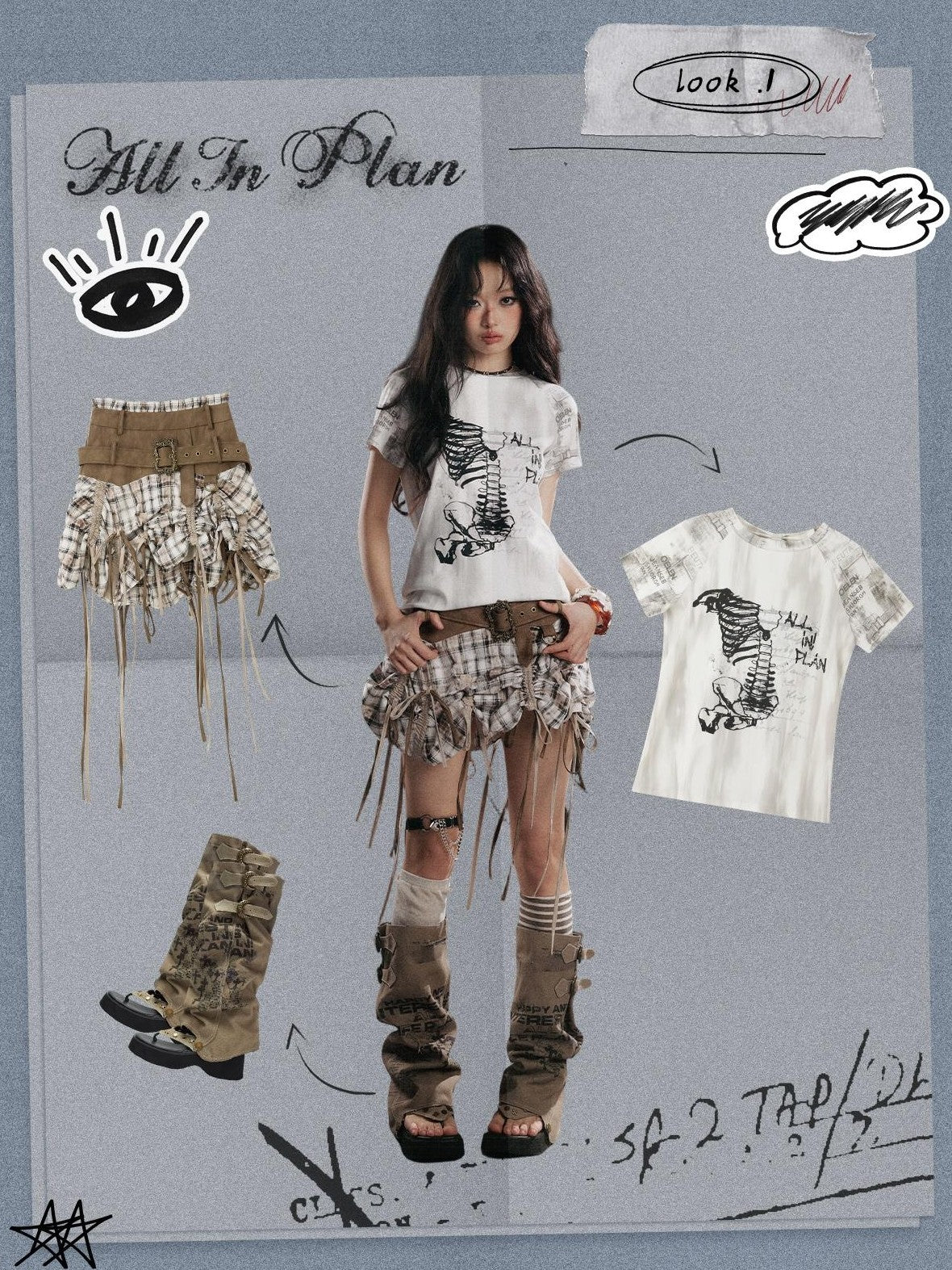 Lost in Lunar Bow Print Open Back Animal Print Women's Cotton Short Sleeve T-shirts