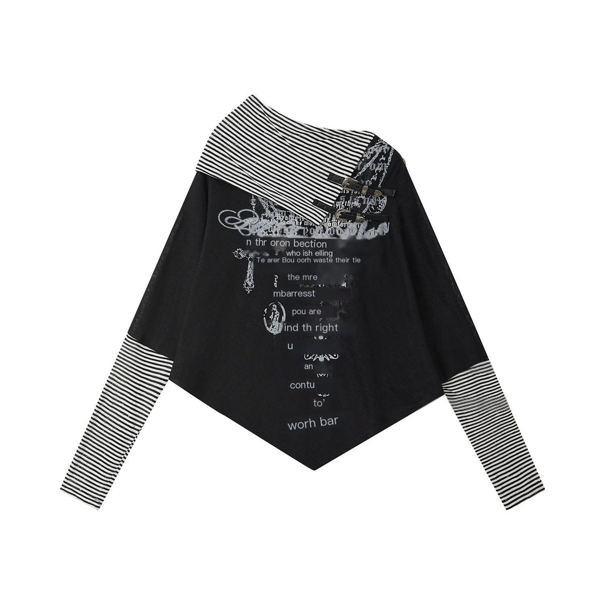 Lost_in_Lunar_Striped_Asymmetric_Batwing_Sleeve_Spliced_Slant_Neck_Women's_Long_Sleeve_T-shirts_1029883686355_MISSTT