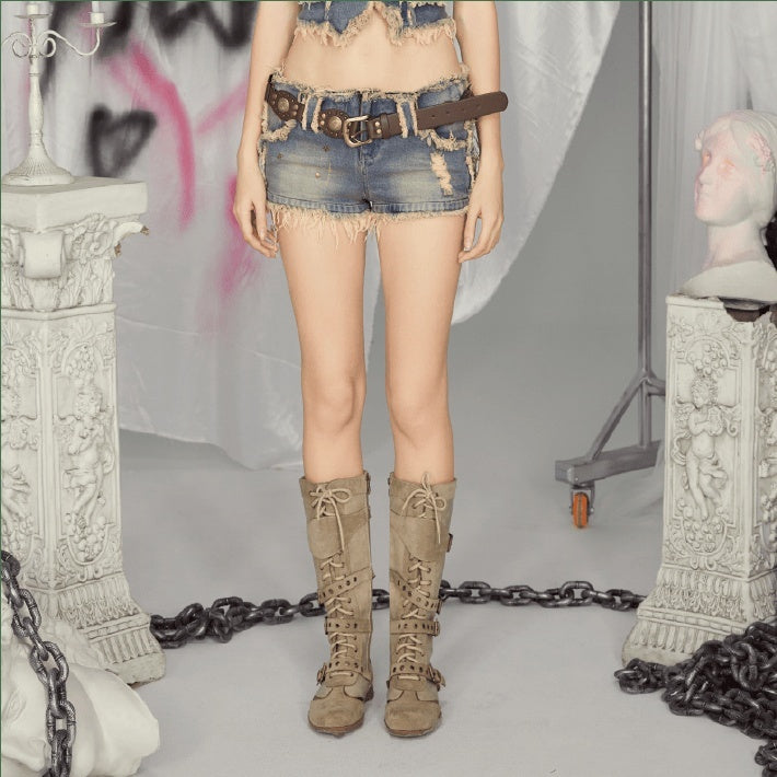 Lost_in_Lunar_Washed_Distressed_Low_Waist_Slim_Fit_Women's_Denim_Denim_Shorts_805397382282_MISSTT