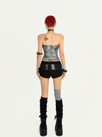 Nico Molly Black American Vintage Street Cross Chain Classic Women's Necklaces