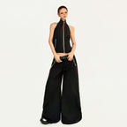 Nico_Molly_Black_Backless_Halter_Cargo_Wide_Leg_Women's_Top_&_Pants_Sets_940046678304_MISSTT