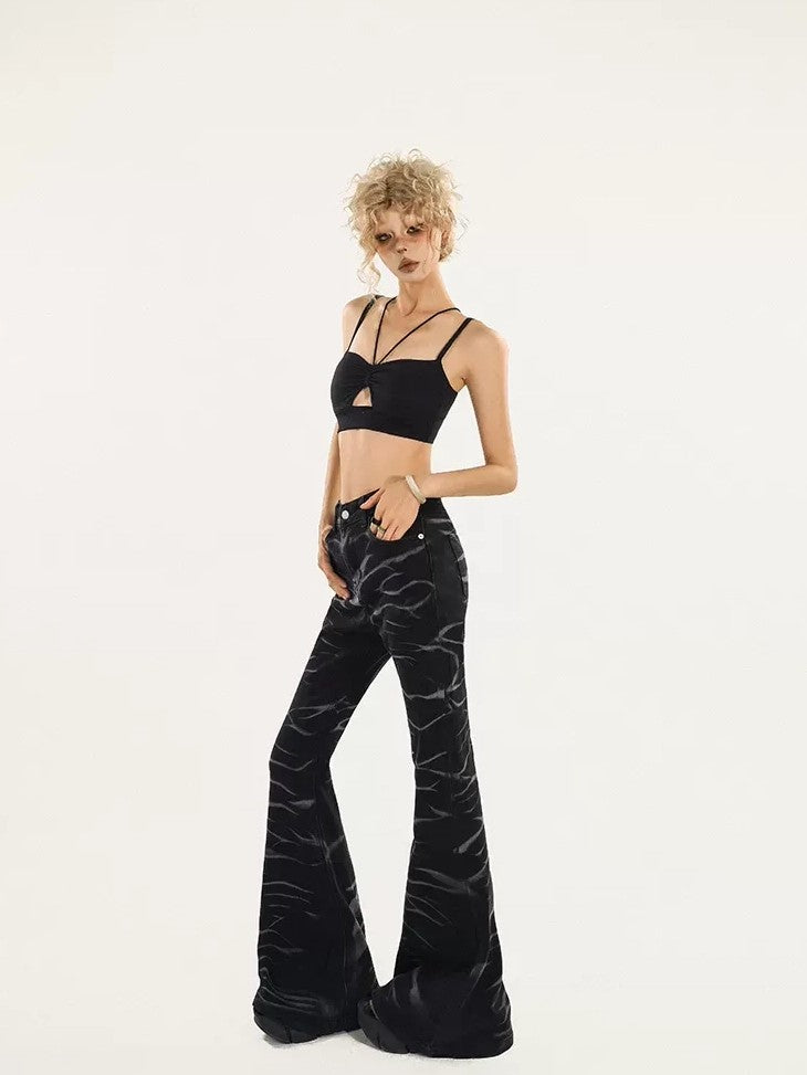 Nico Molly Black Cutout Halter Padded Slim Fit Women's Tube Tops / Bandeaus