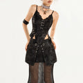 Nico_Molly_Black_Punk_Halter_Waist_Cinch_Padded_Slim_Fit_Women's_Camisoles_825386784072_MISSTT