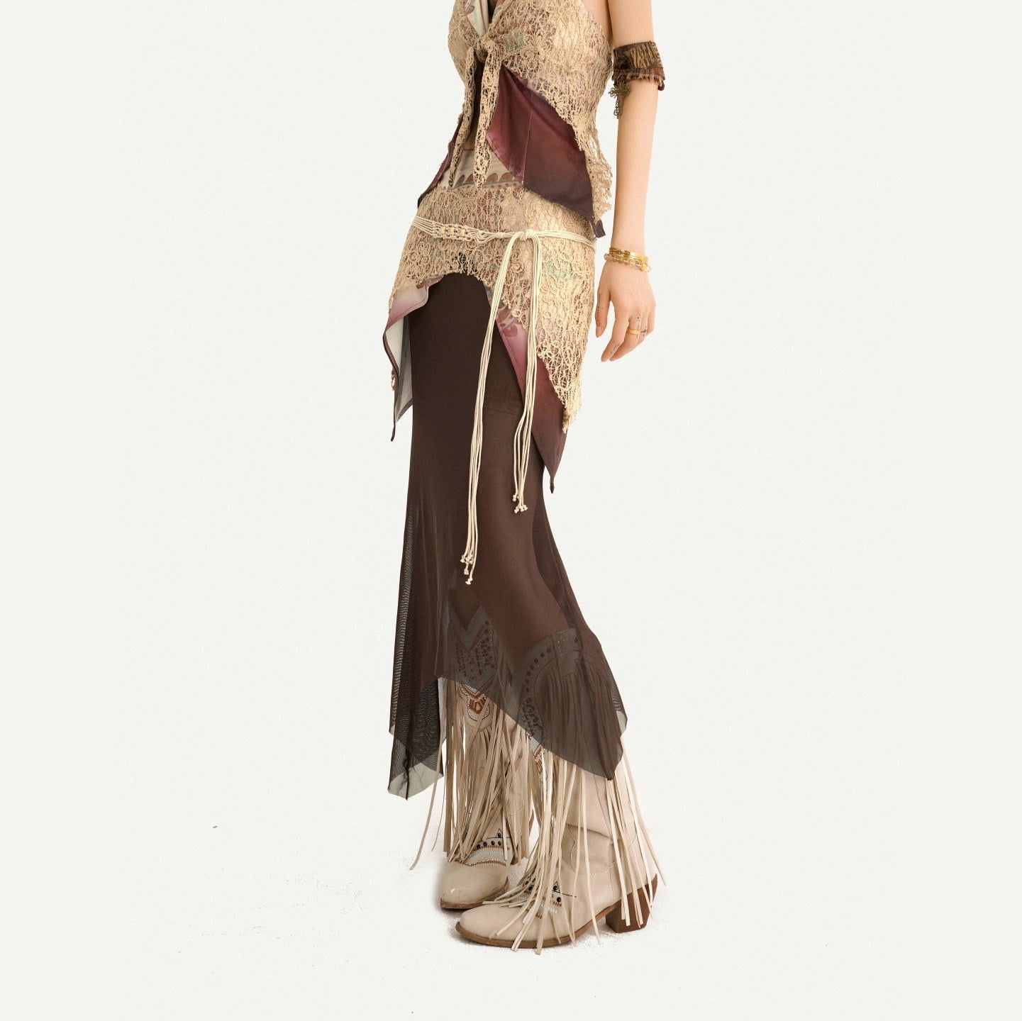 Nico_Molly_Bohemian_Fringe_Patchwork_V-neck_Halter_Women's_Lace_Layered_Top_&_Pants_Sets_1061046645992_MISSTT