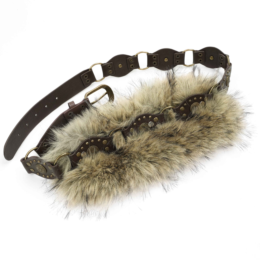Nico_Molly_Brown_Studded_Fur_Trim_Vintage_Y2k_Women's_Faux_Leather_Belts_969623976750_MISSTT
