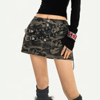 Nico_Molly_Camouflage_Tie_Waist_Low_Rise_Bodycon_American_Women's_Mini_Skirts_986789127369_MISSTT