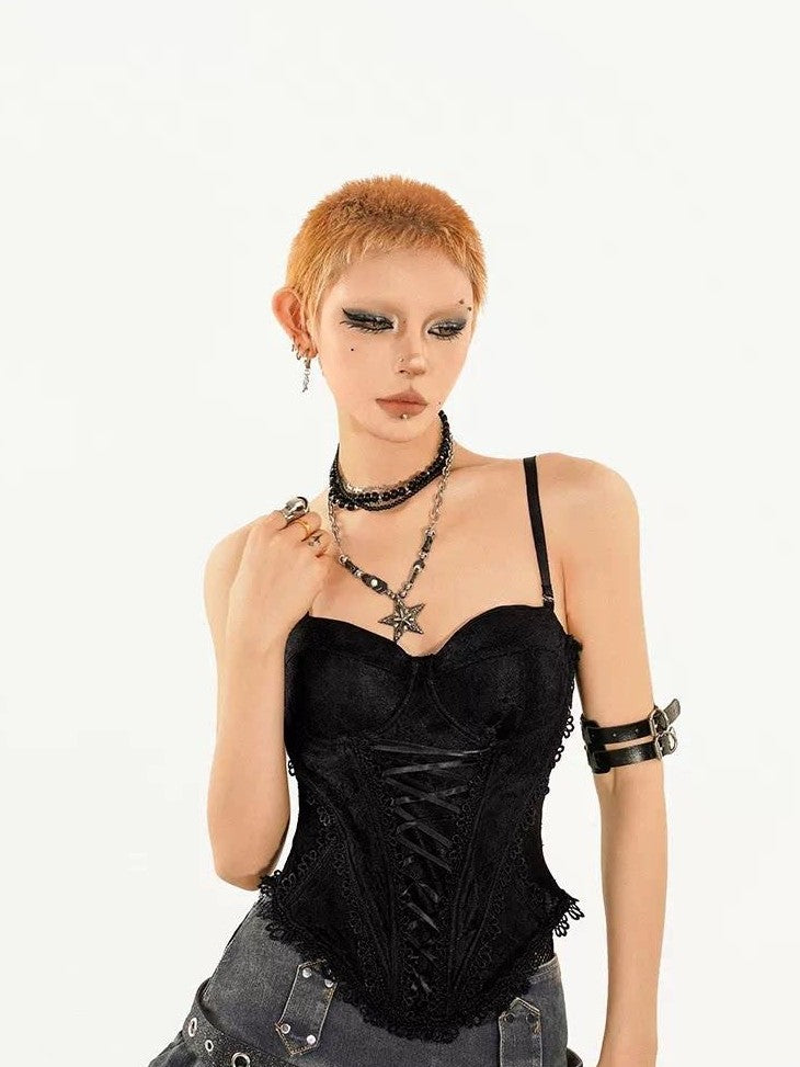 Nico Molly Court Scalloped Lace Sexy Slim Fit Women's Lace With Built In Padding Camisoles