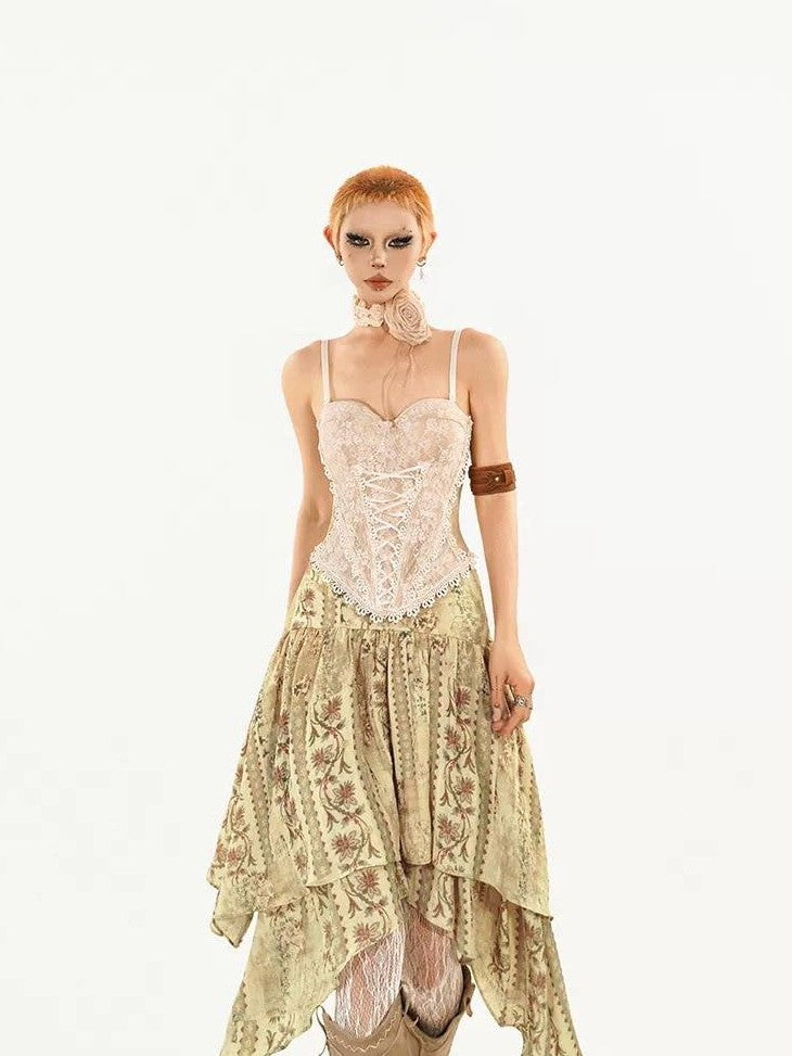 Nico Molly Court Scalloped Lace Sexy Slim Fit Women's Lace With Built In Padding Camisoles