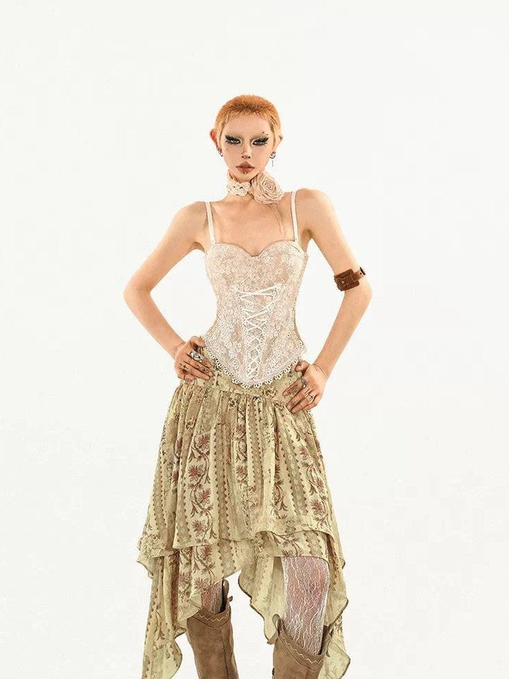 Nico Molly Court Scalloped Lace Sexy Slim Fit Women's Lace With Built In Padding Camisoles