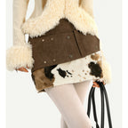 Nico_Molly_Cow_Print_Plush_Patchwork_Tiered_Vintage_Distressed_Women's_Wool_Mini_Skirts_990273895883_MISSTT