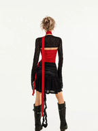 Nico Molly Cropped Asymmetric Rose Slim Fitted Women's Tube Tops / Bandeaus