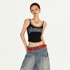 Nico_Molly_Cropped_Leopard_Print_Punk_Faux_Two_Piece_Letter_Rhinestone_Women's_Camisoles_942630997013_MISSTT