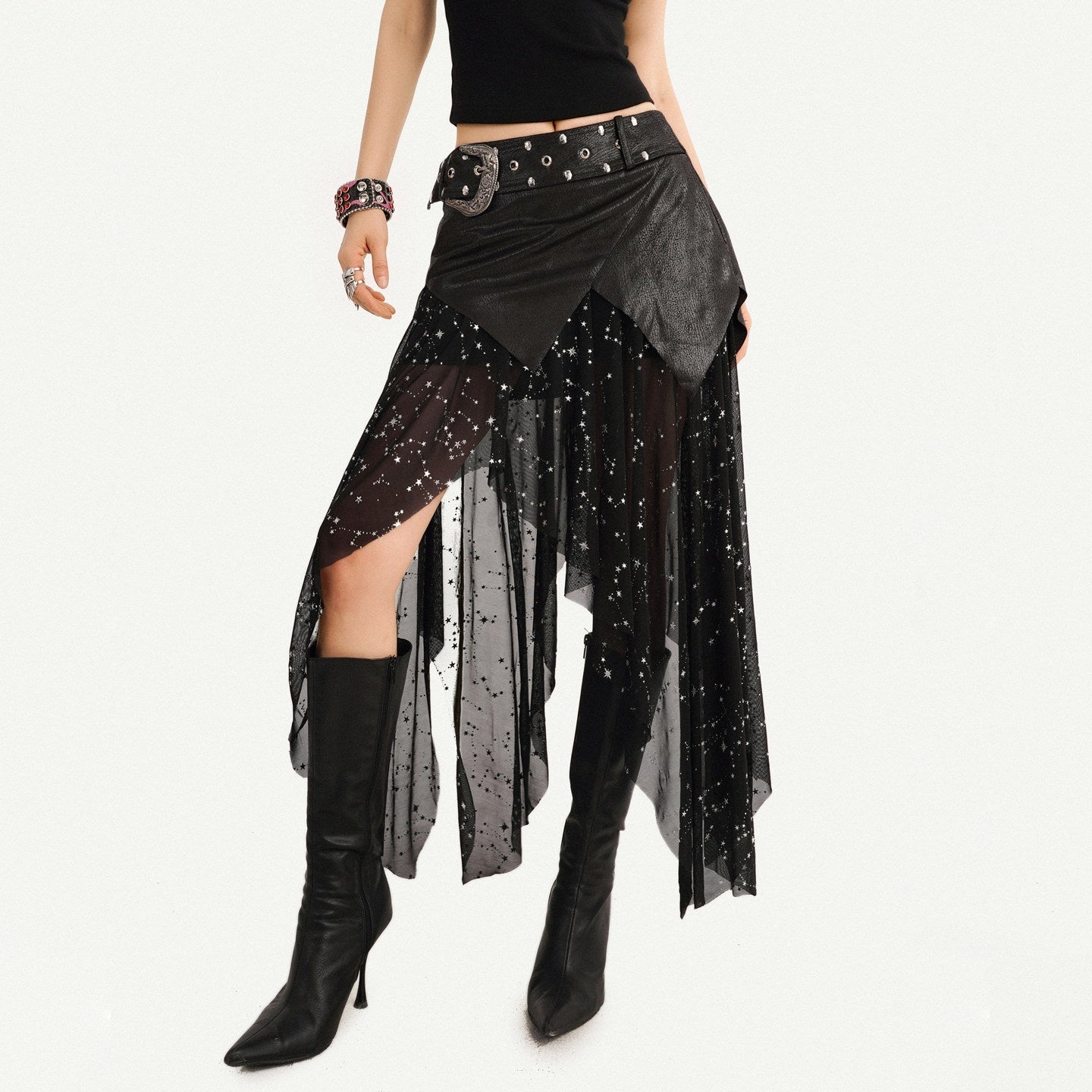 Nico_Molly_Dark_Gothic_Mesh_Tulle_Patchwork_Asymmetric_Cami_Women's_Lined_Top_&_Pants_Sets_1055952824446_MISSTT