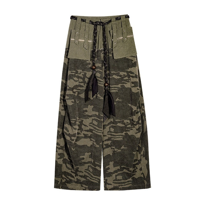 Nico_Molly_Deep_Green_Heavy_Duty_Camouflage_Cargo_Multi_Pocket_Women's_Wide-leg_Pants_919402613859_MISSTT