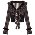 Nico_Molly_Frayed_Patchwork_Waist_Cinch_Striped_V-neck_Women's_Knitted_Top_&_Skirt_Sets_992156335352_MISSTT