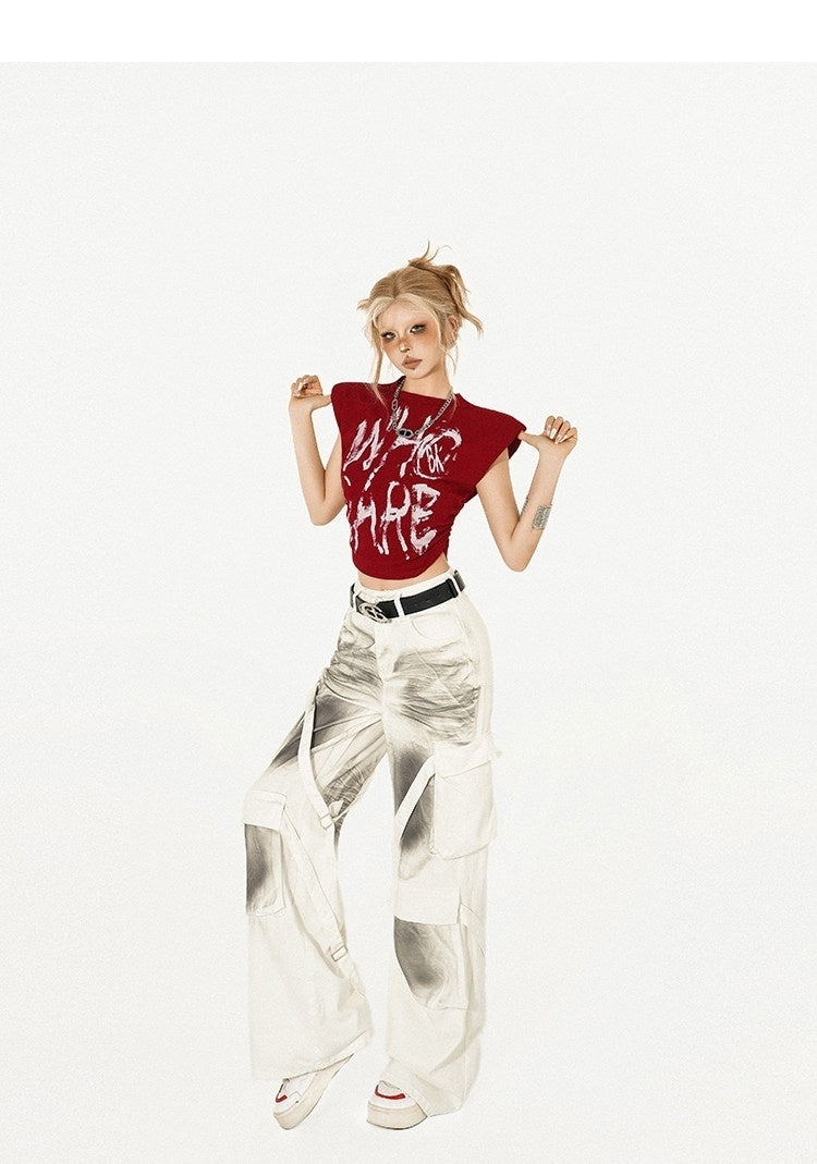 Nico_Molly_Hand_Painted_Graffiti_High_Street_Mock_Neck_Short_Sleeve_Women's_Crop_Tops_796322825294_MISSTT