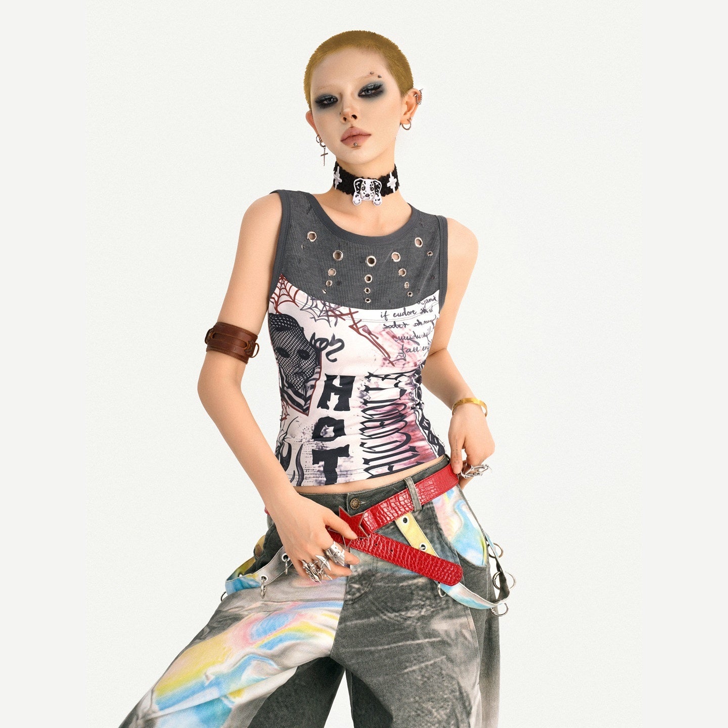 Nico_Molly_Light_Punk_Graffiti_Print_Patchwork_Slim_Fit_Round_Neck_Women's_Tank_Tops_1042420639707_MISSTT