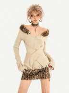 Nico_Molly_Oatmeal_One_Shoulder_Cross_Tie_Fur_Collar_Vintage_Knit_Women's_Viscose_Sweaters_995441237969_MISSTT