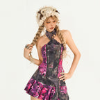 Nico_Molly_Purple_Floral_Print_Halter_Double_Zipper_Slim_Fit_Padded_Women's_Tank_Tops_965146233126_MISSTT