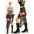 Nico_Molly_Red_Plaid_Patchwork_Punk_Waist_Belt_Back_Flap_Women's_Maxi_Skirts_902172186972_MISSTT