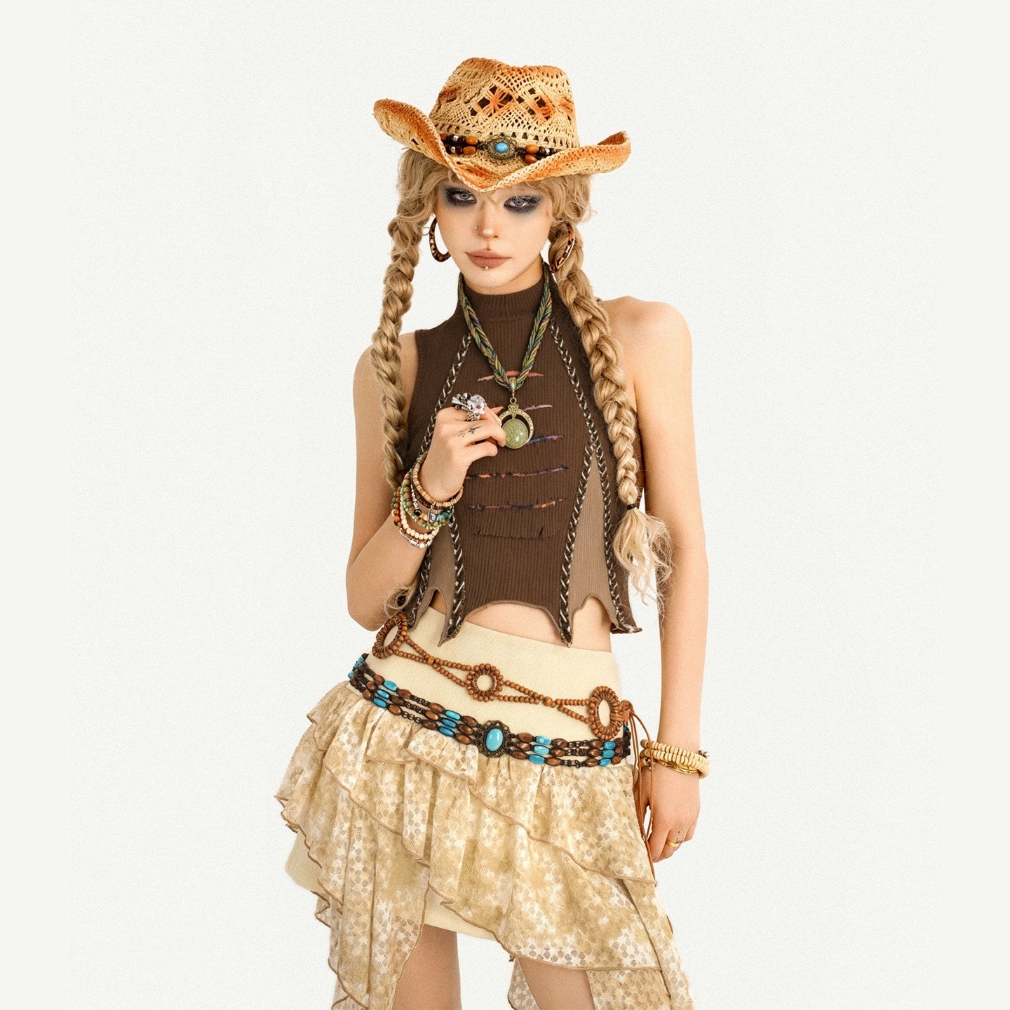 Nico_Molly_Retro_Hippie_Asymmetric_High_Waist_Cake_Skirt_Women's_Top_&_Skirt_Sets_1047357601831_MISSTT
