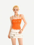 Nico Molly Retro Structured Multi Zipper Low Waist Bodycon Women's Denim Mini Skirts
