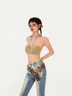 Nico Molly Sexy Halter Backless Push Up Non Slip Women's Tube Tops / Bandeaus