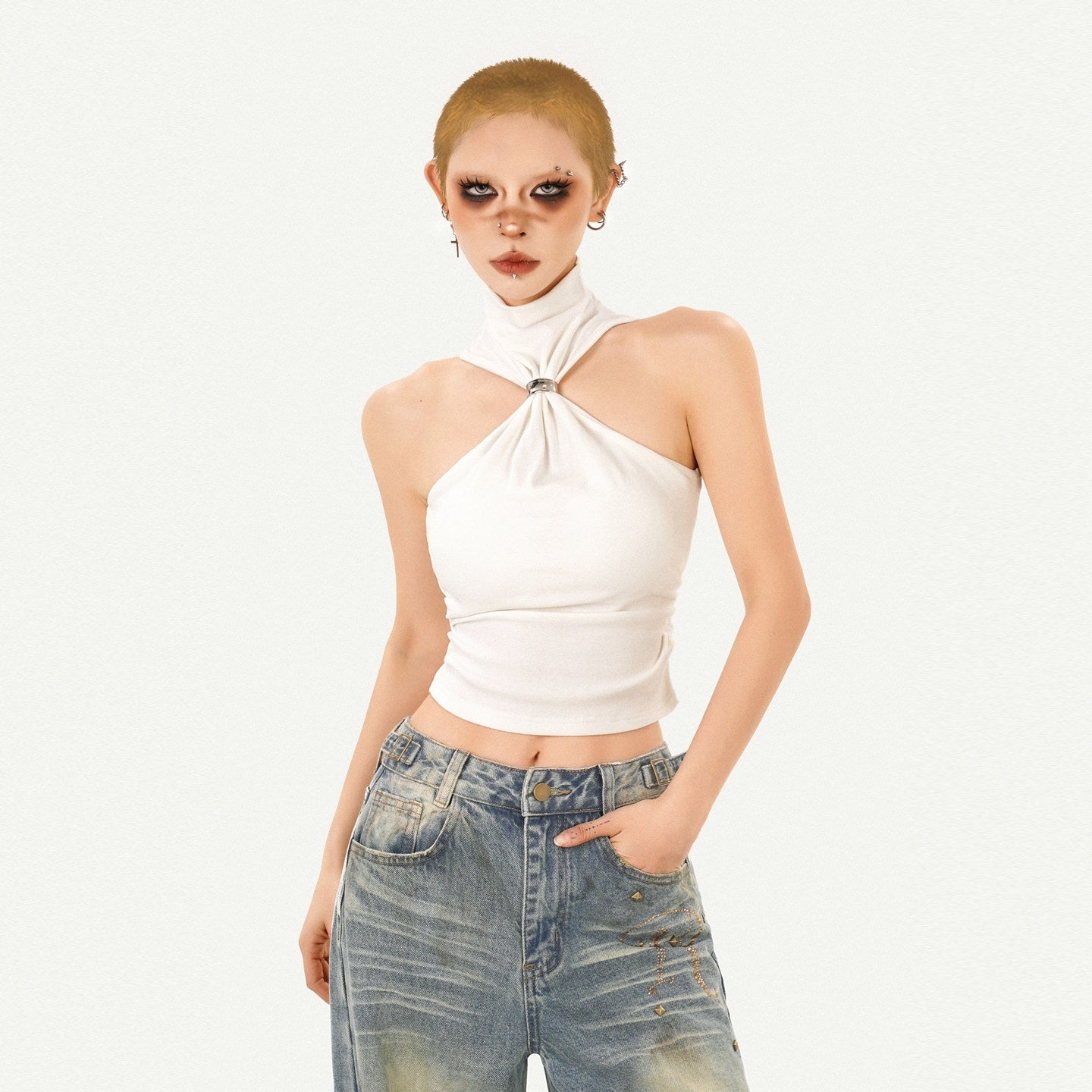 Nico_Molly_Sexy_Halter_Shoulder_Cutout_Slim_Fit_Padded_Women's_Solid_Tank_Tops_1022865451701_MISSTT