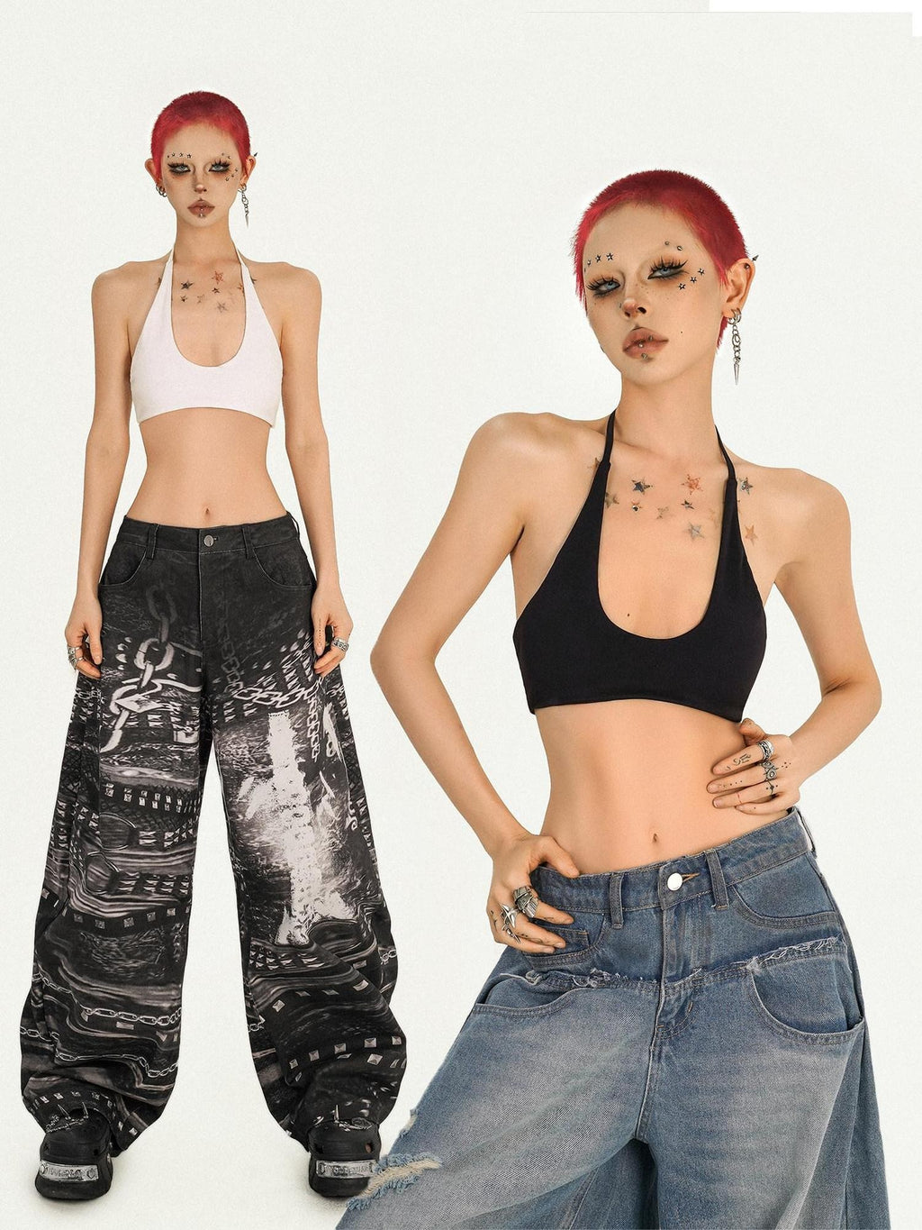 Nico Molly Solid Backless Halter U Neck Lace Up Cropped Padded Women's Tube Tops / Bandeaus