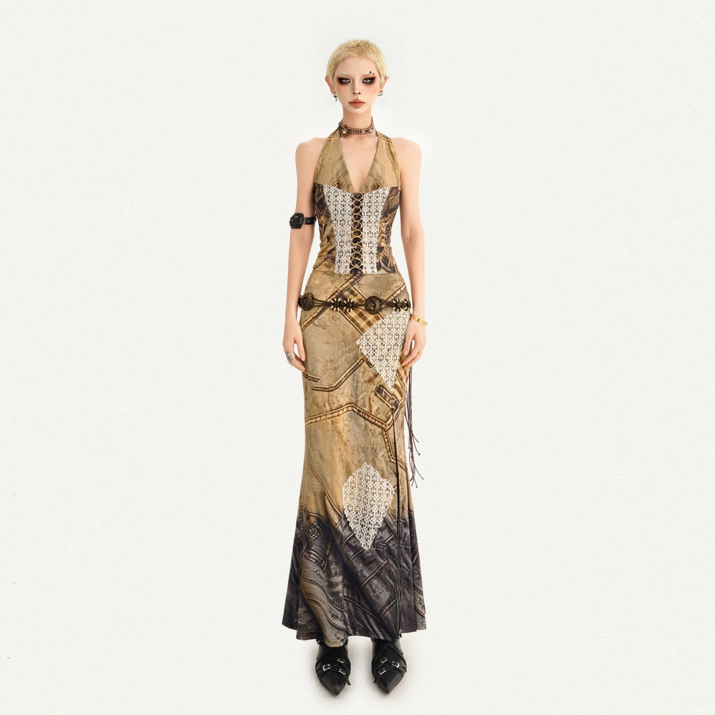 Nico_Molly_Vintage_Brown_Patchwork_Lace_Halter_V-neck_Women's_Slip_Maxi_Dresses_1068127559168_MISSTT