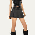 Nico_Molly_Vintage_Pleated_Chain_Low_Waist_A_Line_Women's_Polyester_Blend_Mini_Skirts_859616381680_MISSTT