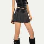 Nico_Molly_Vintage_Pleated_Chain_Low_Waist_A_Line_Women's_Polyester_Blend_Mini_Skirts_859616381680_MISSTT