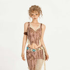 Nico_Molly_Vintage_Street_Lace_Spliced_V-neck_Women's_Polyester_Top_&_Skirt_Sets_802906526667_MISSTT