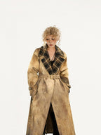 Nico Molly Wasteland Barn Oversized Single Button Solid Color Women's Trench Coats
