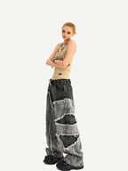 Nico Molly Wasteland Letter Print U Neck Loose Cropped Women's Other Material Camisoles