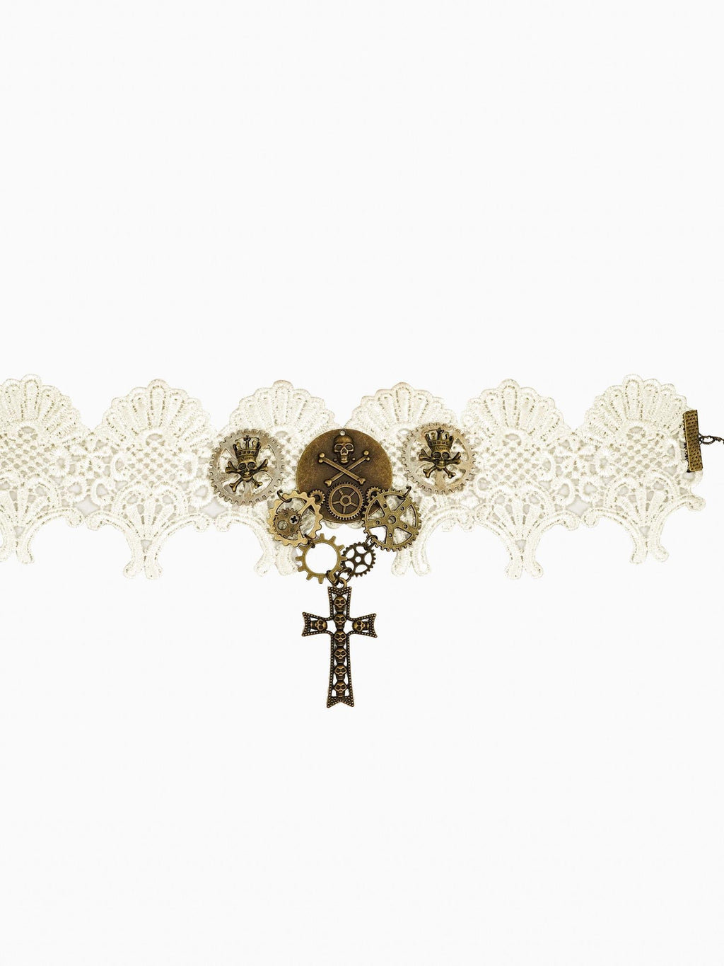 Nico Molly White Cross Sweet Cool Pendant Model Style Women's Metal Necklaces